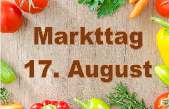 Markttag am Mittwoch 17. August