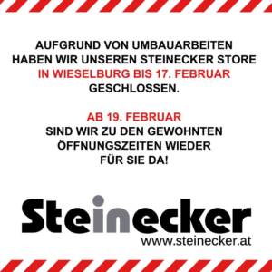 Steinecker Moden baut um! Eröffnung am 14. Februar