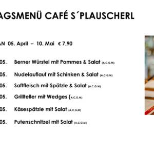 Mittagsteller Café s `Plauscherl