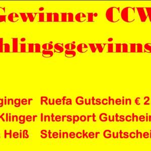 Gewinner CCW Frühlingsgewinnspiel