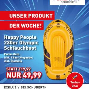 Schlauchboot Aktion bei Schuberth