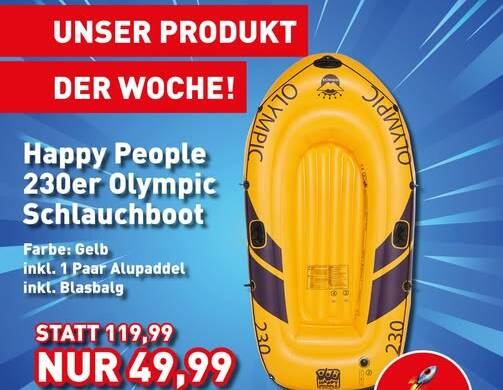 Schlauchboot Aktion bei Schuberth