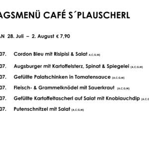 Mittagsteller Café s`Plauscherl