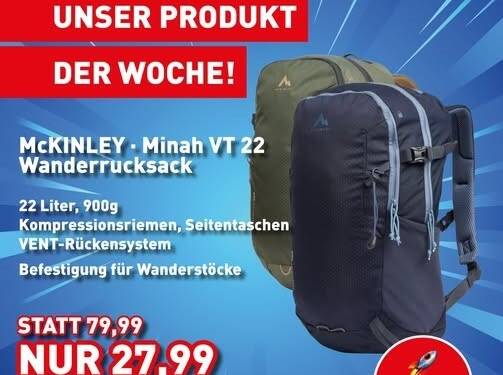 Turbo-Deal: Wanderrucksack bei Intersport