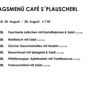 Tagesteller Café s`Plauscherl
