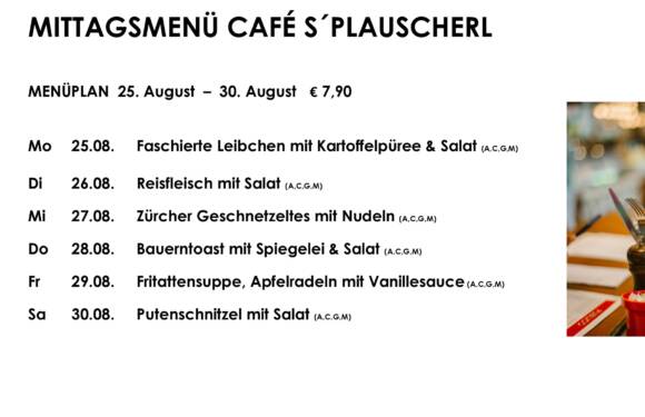 Tagesteller Café s`Plauscherl