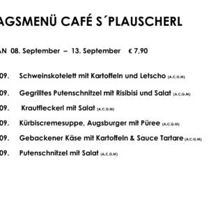 Mittagsteller Café s`Plauscherl