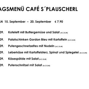 Mittagsteller Café s`Plauscherl