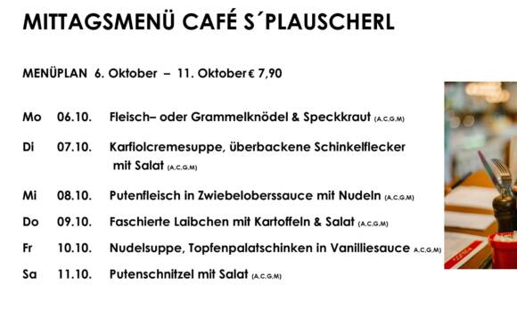 Tagesteller Café s`Plauscherl Tagesteller Café s`Plauscherl