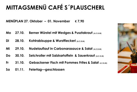 Mittagsteller Café s`Plauscherl