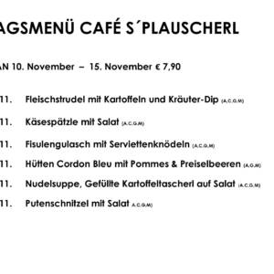 Menüplan Plauscherl Menüplan Plauscherl