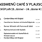 Menüplan Café s`Plauscherl