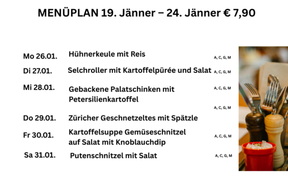 Tagesteller Café s`Plauscherl