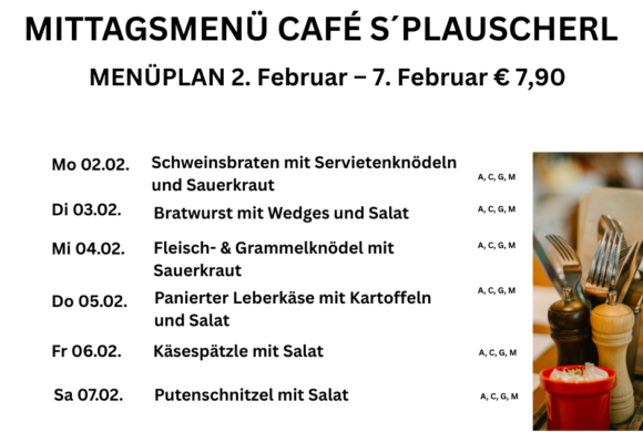 Tagesteller Café s`Plauscherl