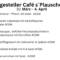 Tagesteller Café s`Plauscherl