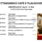 Menüplan Café s`Plauscherl