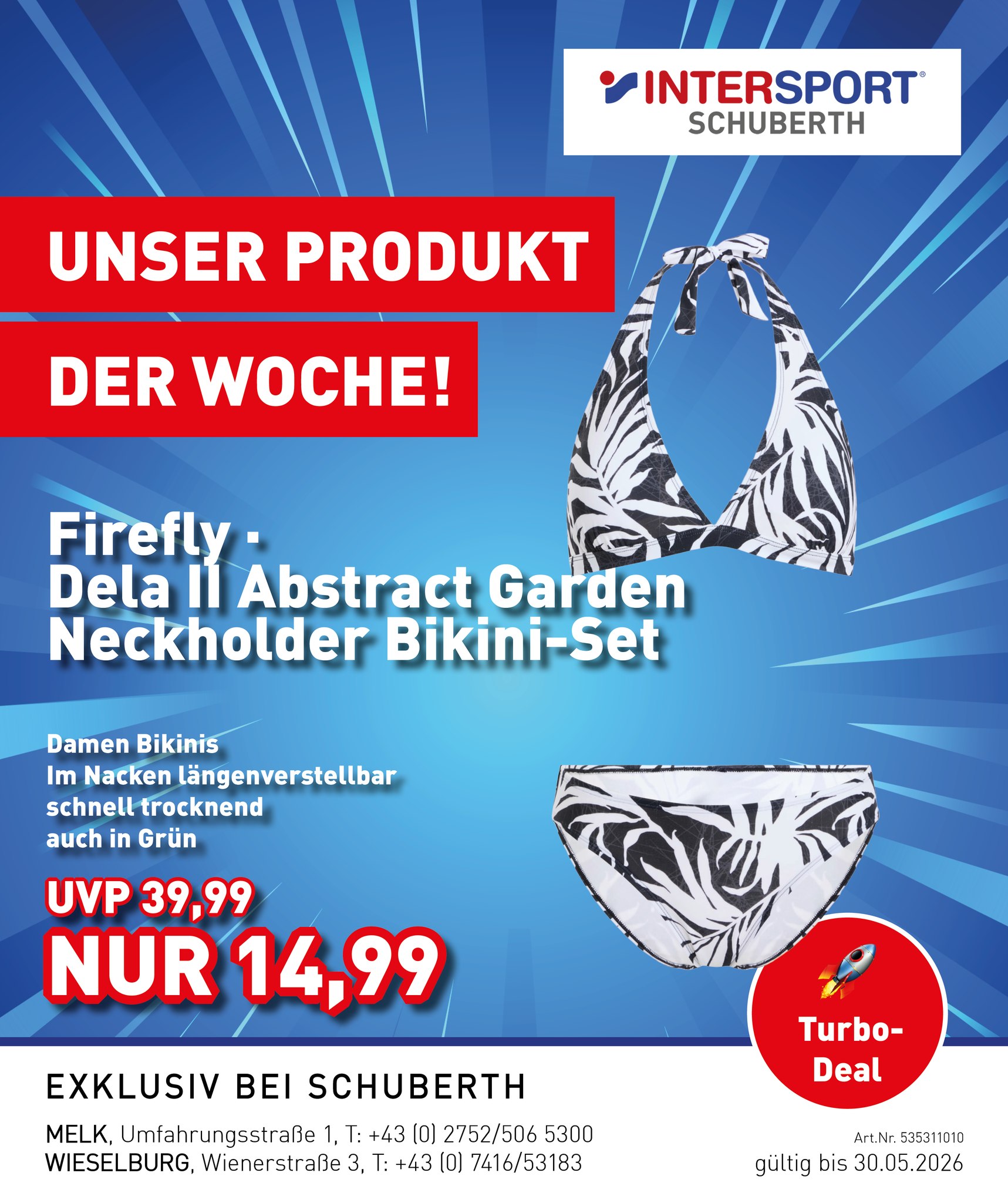 Bikini – Aktion bei Intersport Schuberth Bikini – Aktion bei Intersport Schuberth