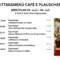 Menüplan Café s`Plauscherl