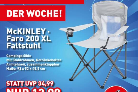 McKINLEY – Faro 200 XL Faltstuhl