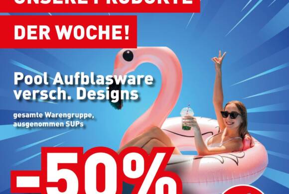 Pool – Aufblasware – Aktion bei Intersport Schuberth