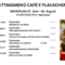 Menüplan Café s`Plauscherl